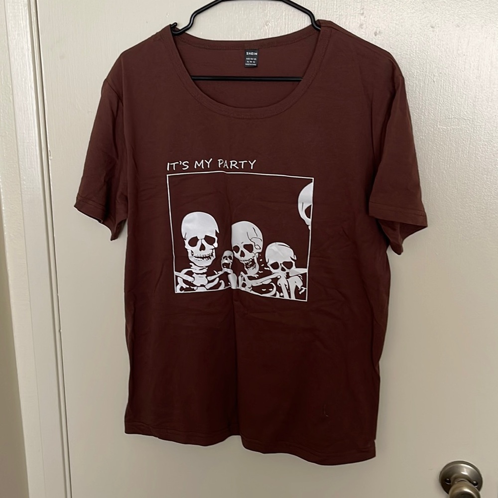 Skull shirt, brown